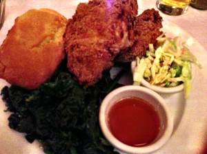 fried chicken dinner at clinton street baking company