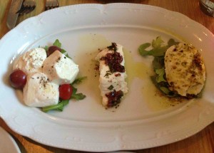 venturo three-cheese plate