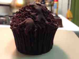 gluten-free crumbs blackout cupcake