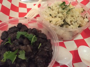 cemitas el tigre cilantro-lime rice and black beans